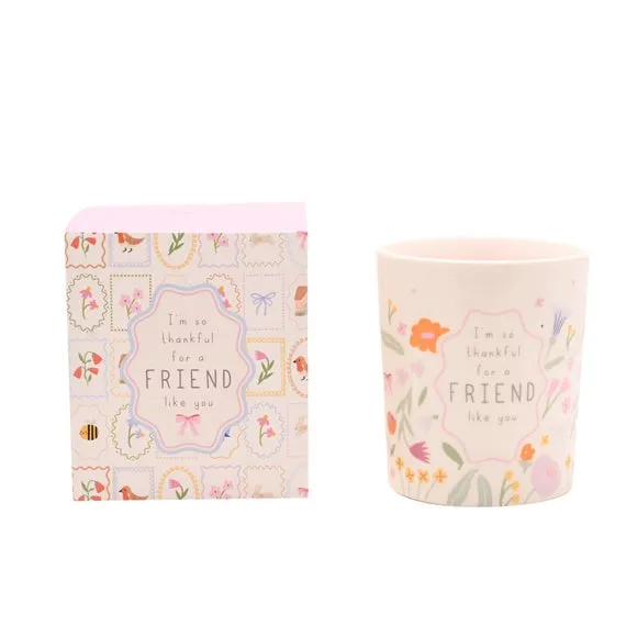 Love Life Friend Like You Lychee & Raspberry Ceramic Candle 2
