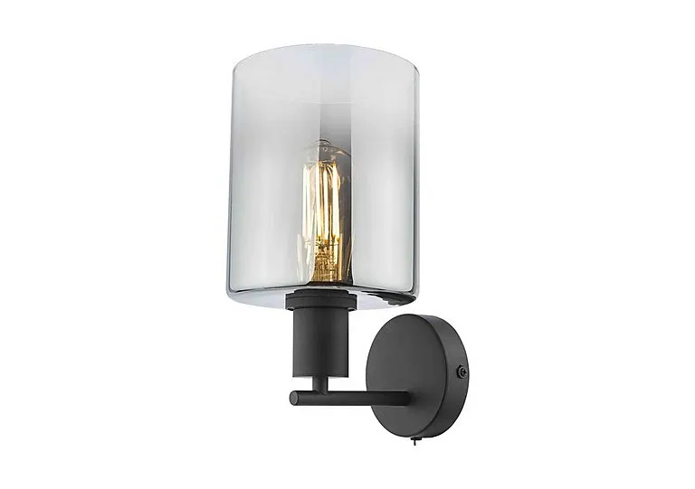 Macon 1 Light Wall Light - Smoked