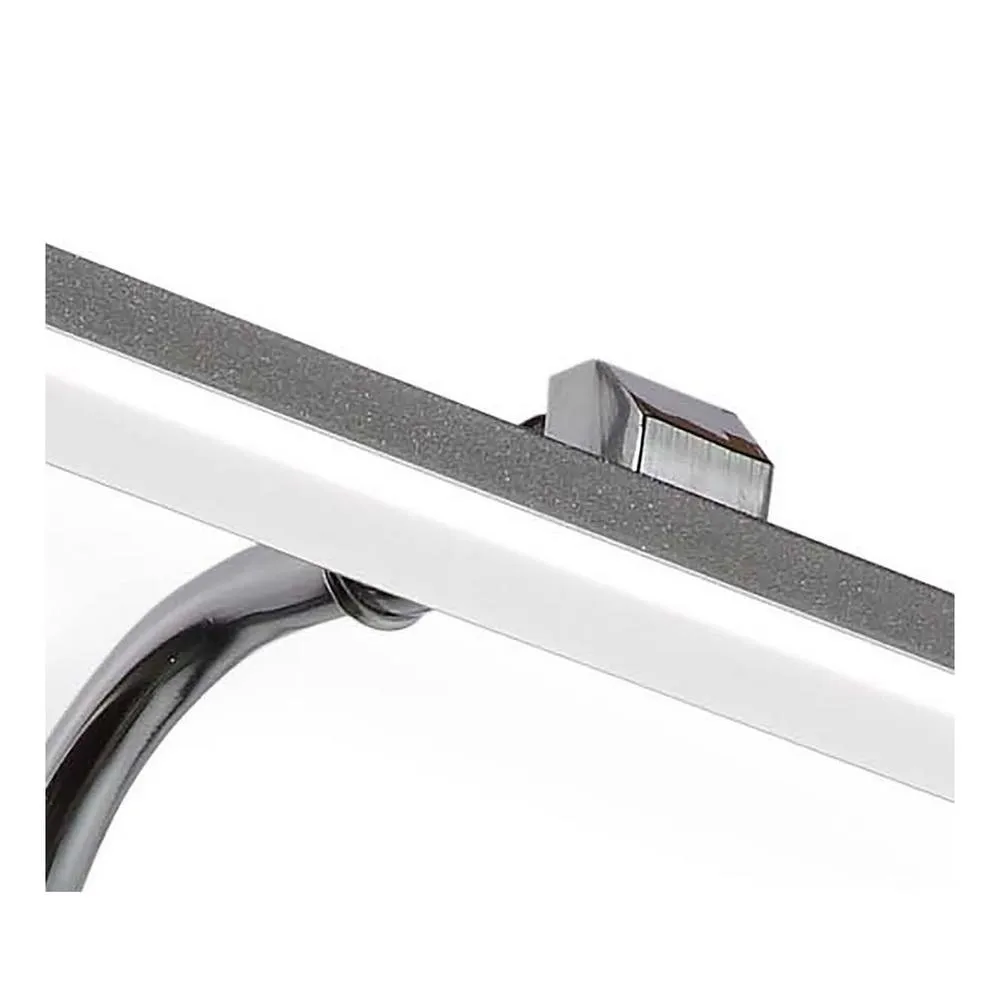 Netlighting Sisley Wall Lamp Chrome 7W 420lm 4000K IP44 LED Frosted Acrylic in Silver 5