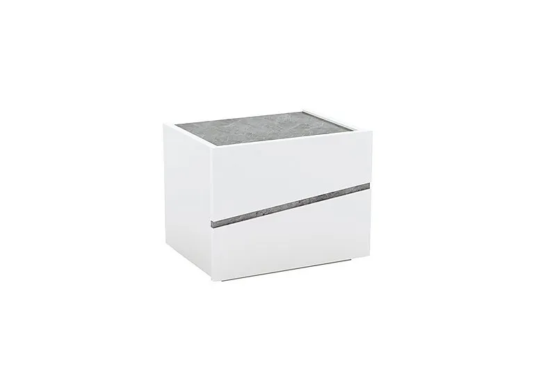 Lisia 2 Drawer Bedside Cabinet