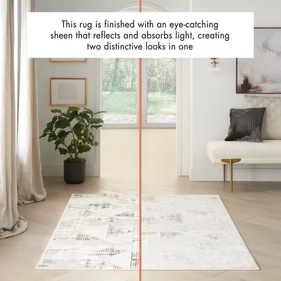 Glitz Geometric Velvet Rug 6
