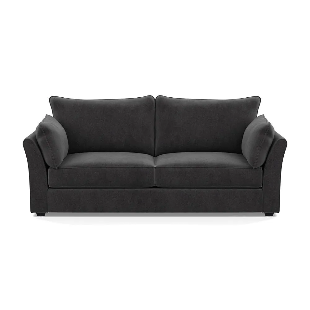 Heal's Tailor 4 Seater Sofa Smart Luxe Velvet Nickel Black Feet 1