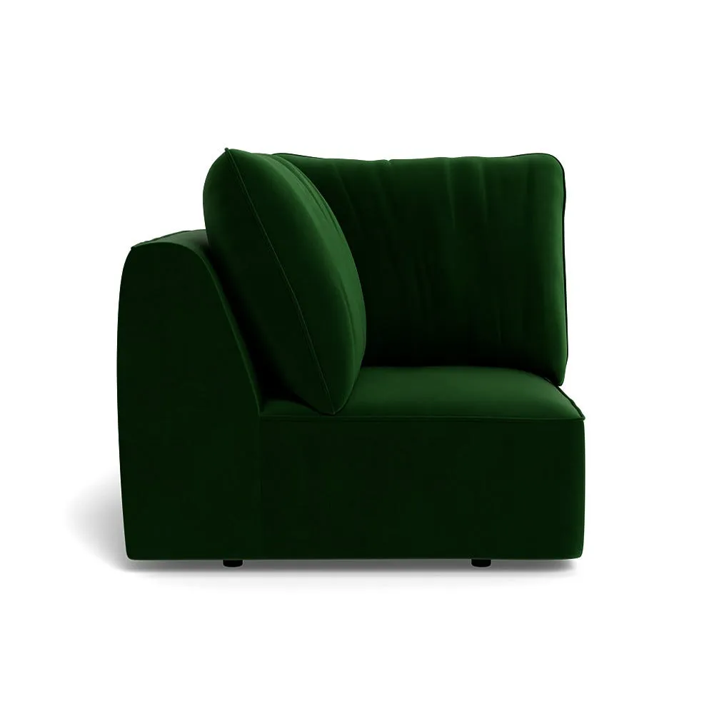 Heal's Morven Corner Unit Smart Velvet Forest 1