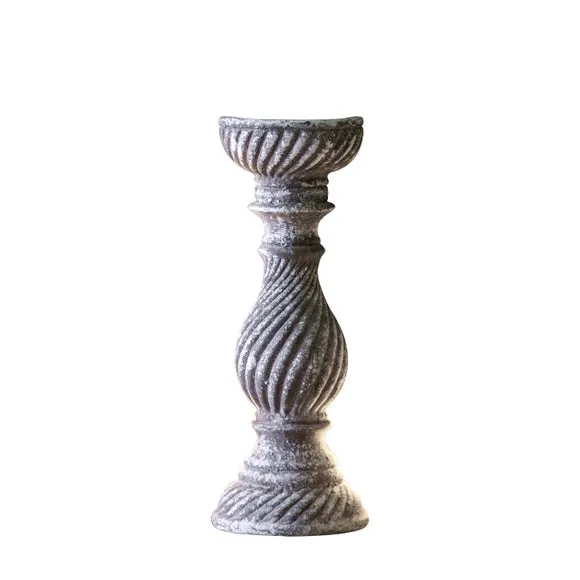 Gallery Direct Regent Candlestick Aged, Grey 5