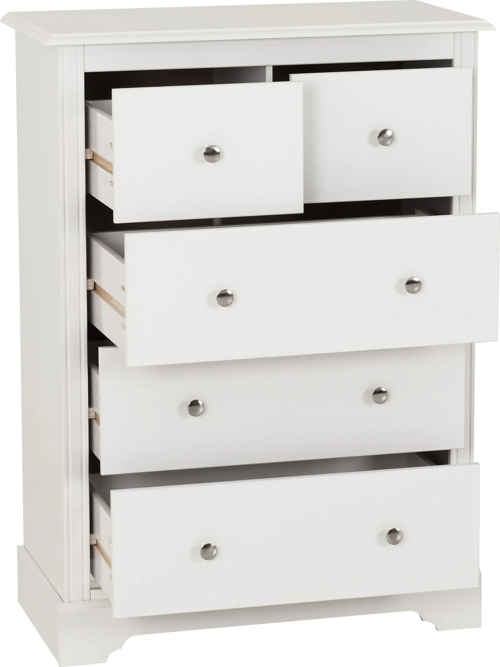 Seconique Stratford 3+2 Drawer Chest in White 3