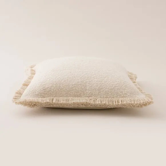 Boucle Fringe Square Cushion 4