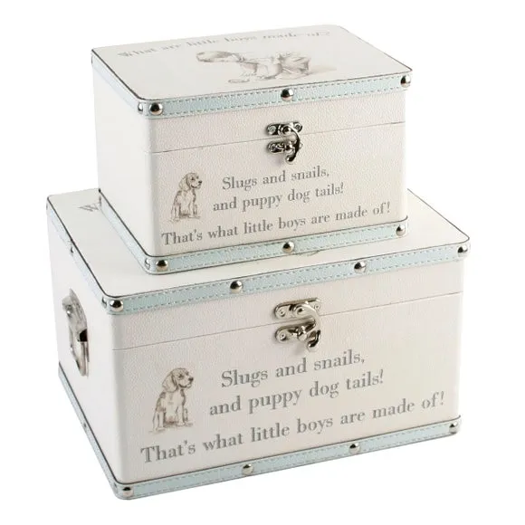 Petit Cheri Set of 2 Little Boys Luggage Boxes