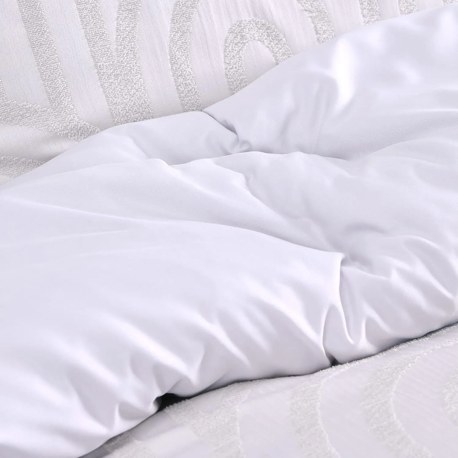 Smart Living Luxury Hotel Quality Reversible Tufted Arch Duvet Cover with Pillowcases in Camel 3