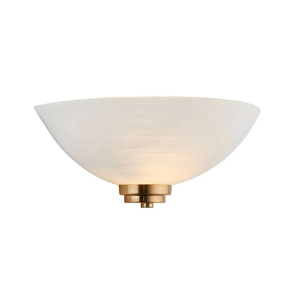 Netlighting Welles Flush Wall Uplighter White Glass 1x E27