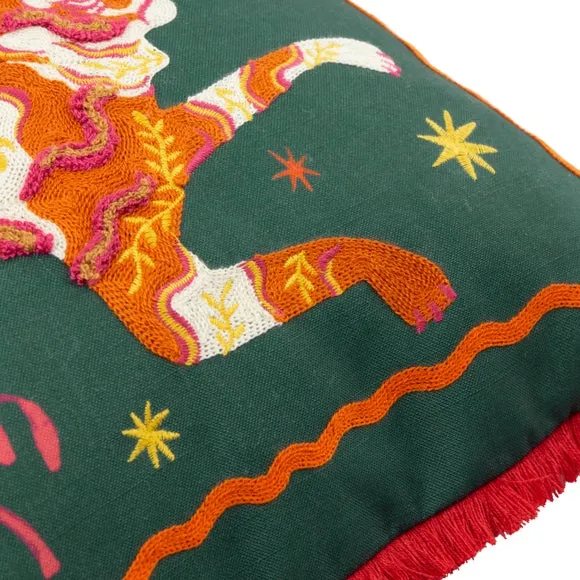 Furn. Les Animaux Tigeress Tufted Square Cushion 5