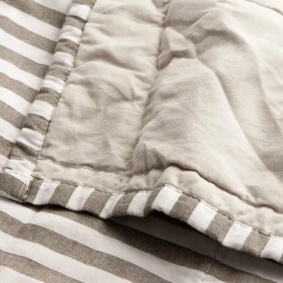 Yard Hebden Stripe 100% Cotton Bedspread 2