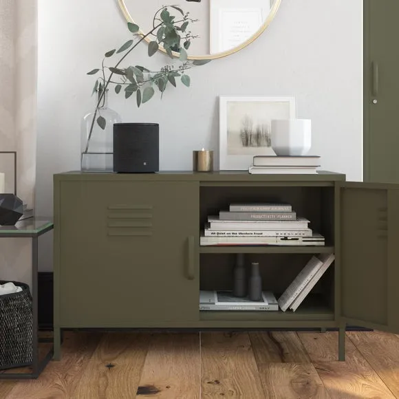 Bradford 2 Door Metal Accent Cabinet 2