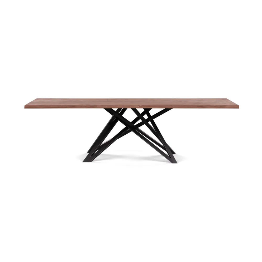 Heal's Vienna Dining Table 260x100cm Oiled Walnut Natural Edge Not Filled 1