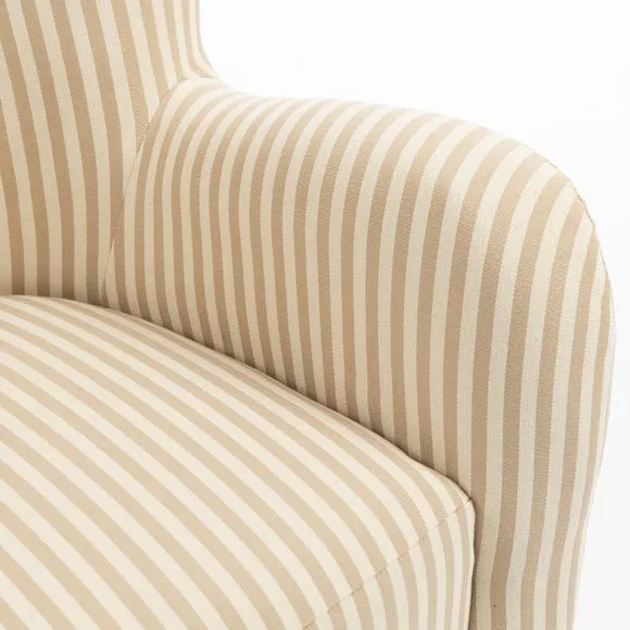 Theo Linford Stripe Swivel Armchair 3