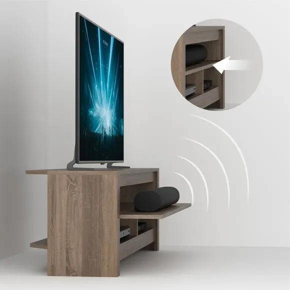 AVF Calibre Sound TV Unit for TVs up to 65" with Pull-Out Soundbar Shelf 5