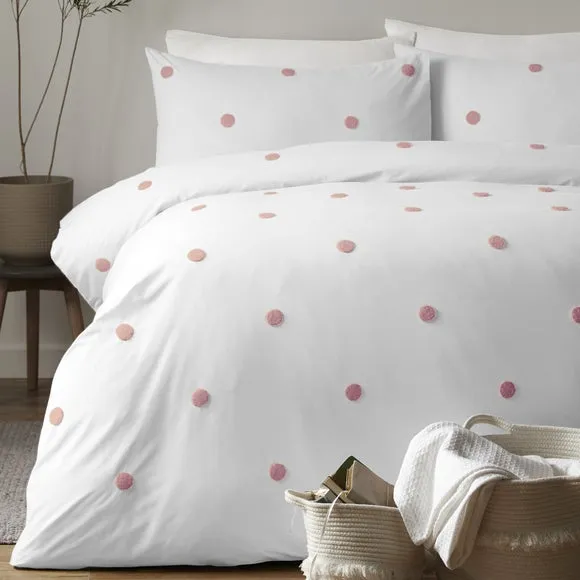 Appletree Dot 100% Cotton Duvet Cover and Pillowcase Set 1