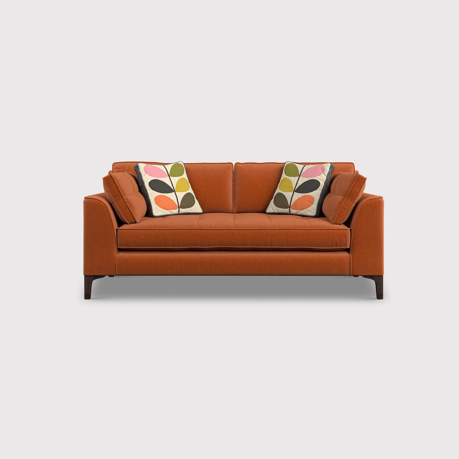 Orla Kiely Arklow Medium Sofa, Orange Fabric | Barker & Stonehouse 1
