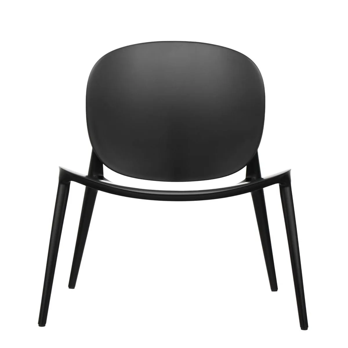Kartell Be Bop Lounge Chair, Black Plastic | Barker & Stonehouse 3