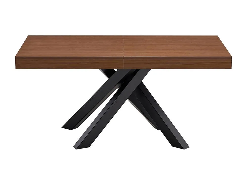 Vente-unique 6 - 10 Seater Extendable Dining Table In MDF & Metal - Dark Oak and in Walnut 2
