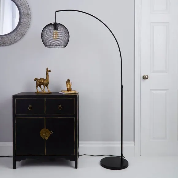 Harrison Black Arc Floor Lamp 2