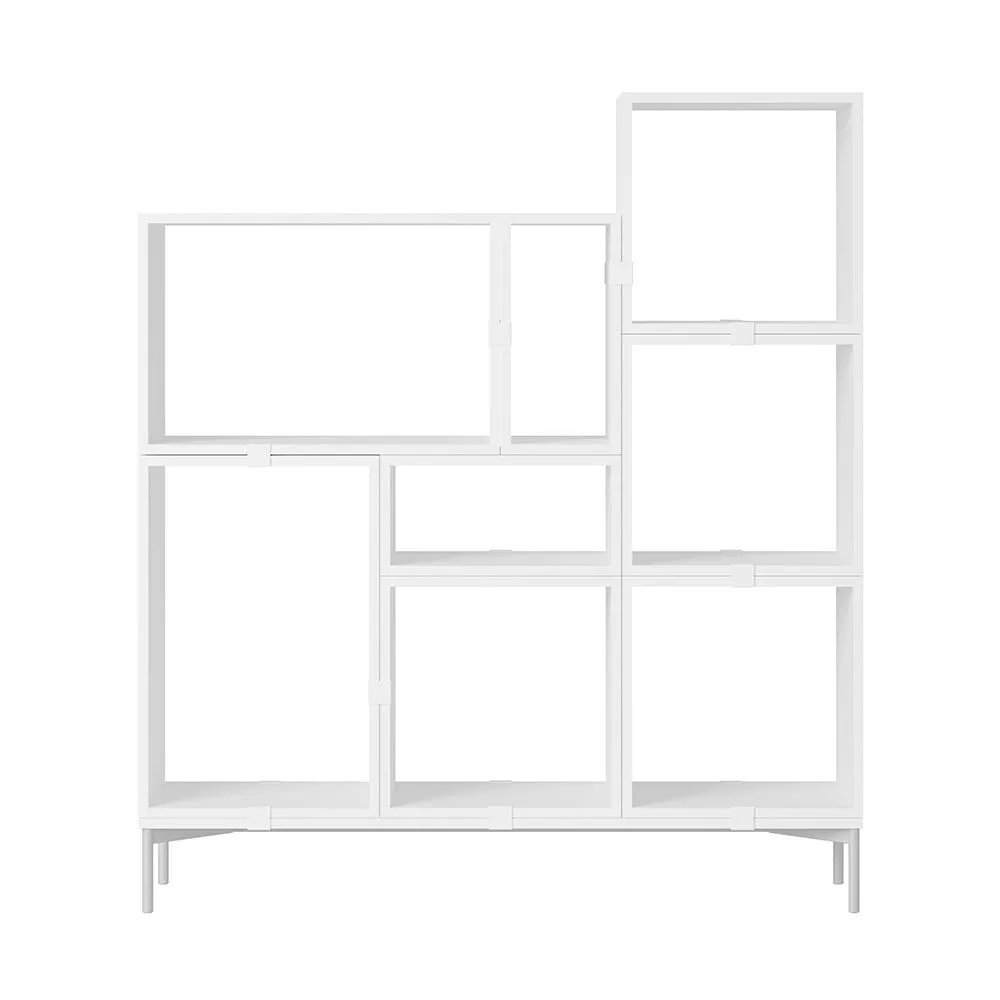 Muuto Stacked Storage System Bookcase Configuration 5 White 3