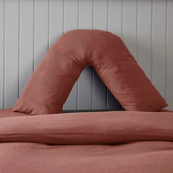 Soft & Cosy Luxury 100% Brushed Cotton V-Shape Pillowcase 1