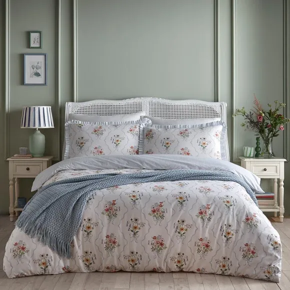 Appletree Floral Bouquet 100% Cotton Duvet Cover & Pillowcase Set 5