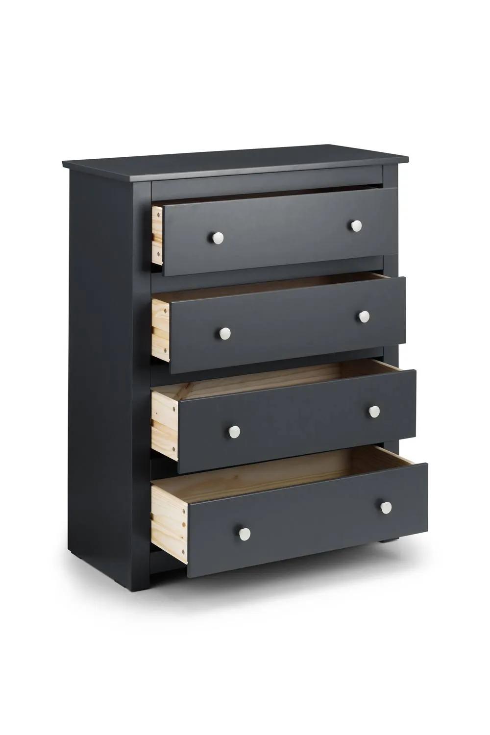 Julian Bowen Radley 4 Drawer Chest in Dark Grey 4