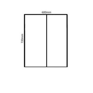 Wickes Winsford Slimline Depth Mirror Wall Unit - 600mm 2