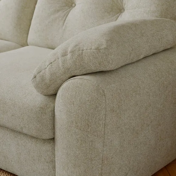 Milton Soft Chenille Corner Chaise Sofa 4