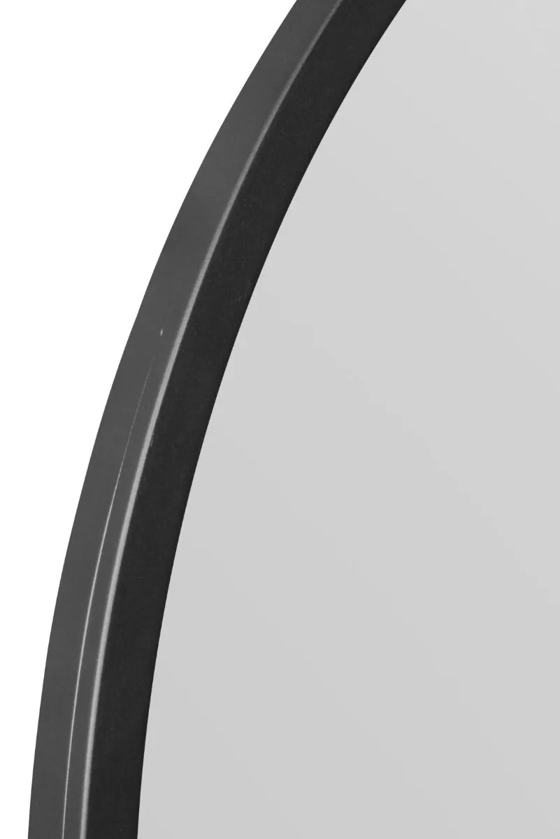 MirrorOutlet Black Framed Arched Leaner/Wall Mirror 39" X 39" (100CM X 100CM) 5