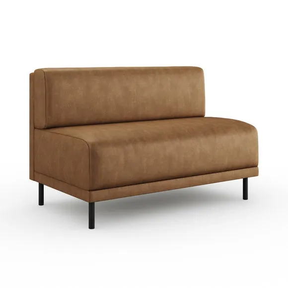 Mae Long Dining Bench, Faux Leather 6