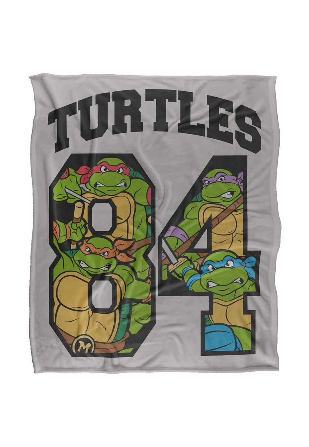Teenage Mutant Ninja Turtles TMNT 84 Silky Touch Super Soft Throw Blanket 152 X 127 cm in White