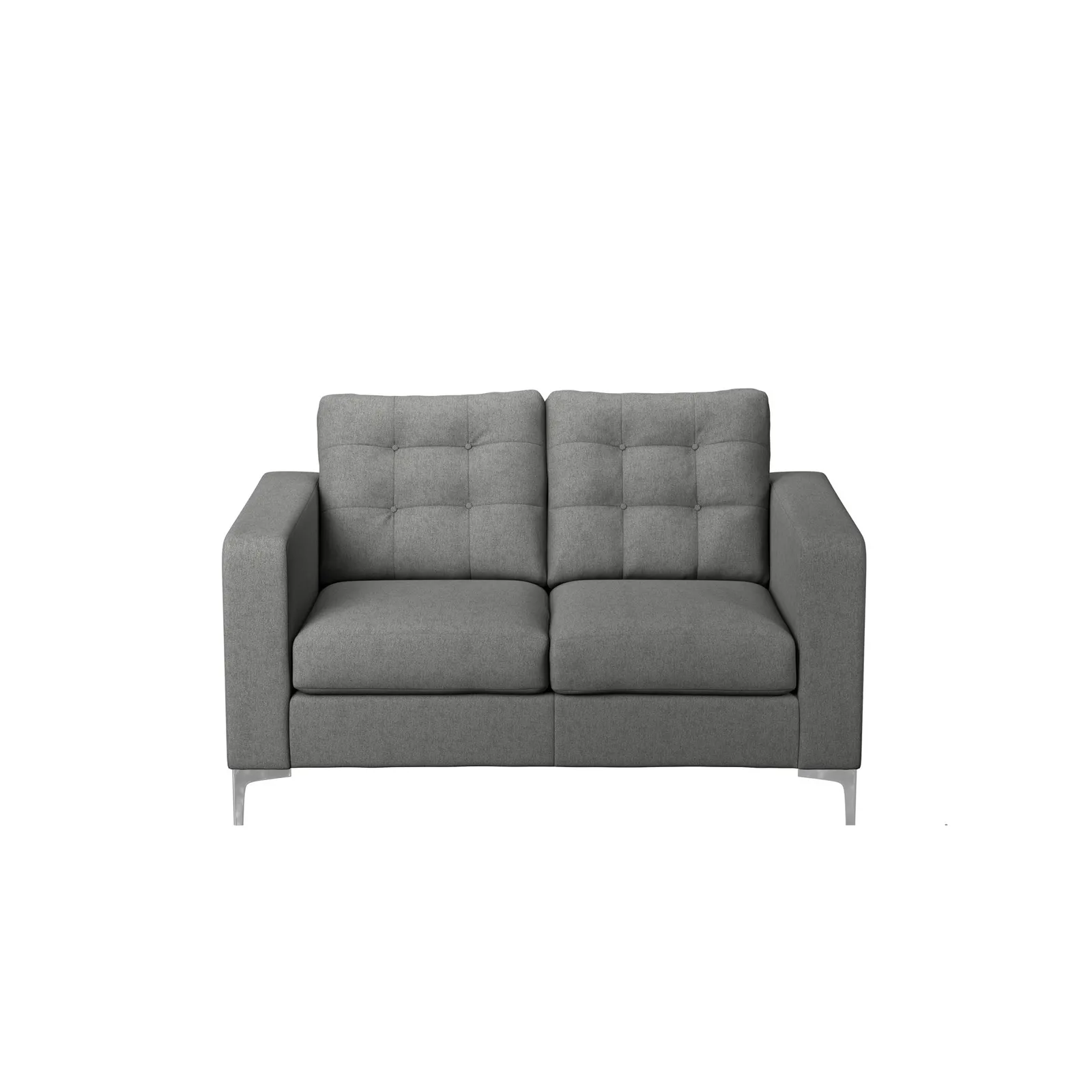 Hackney Herringbone 2 Seater Sofa Pewter
