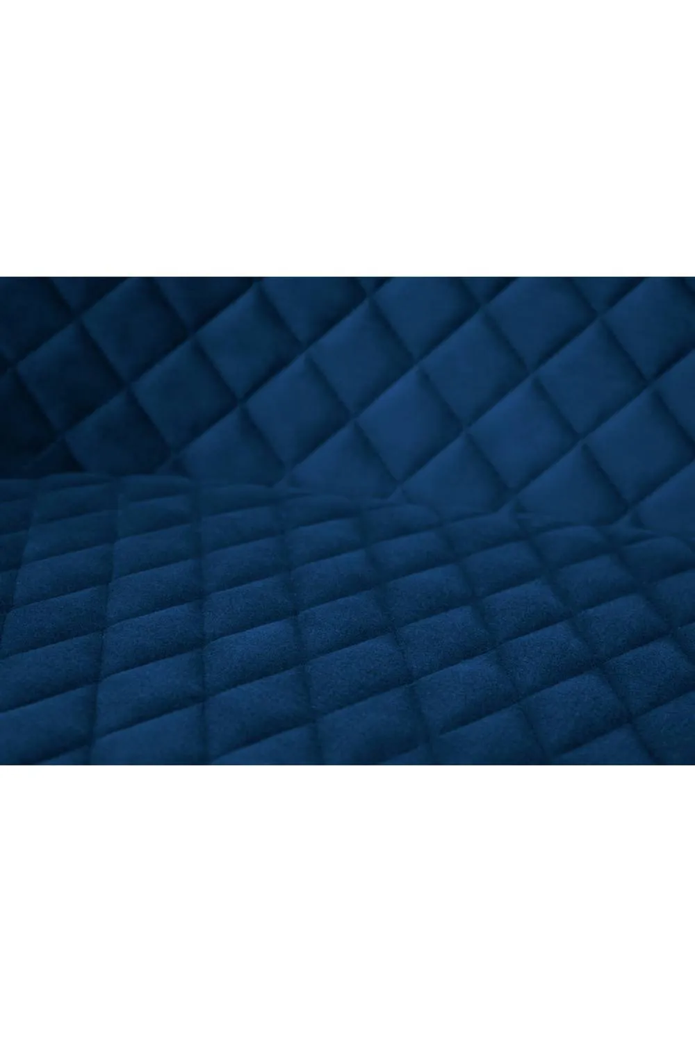 Julian Bowen Luxe Diamond Quilted Upholstered 2 Seater High Back Bench in Blue 6