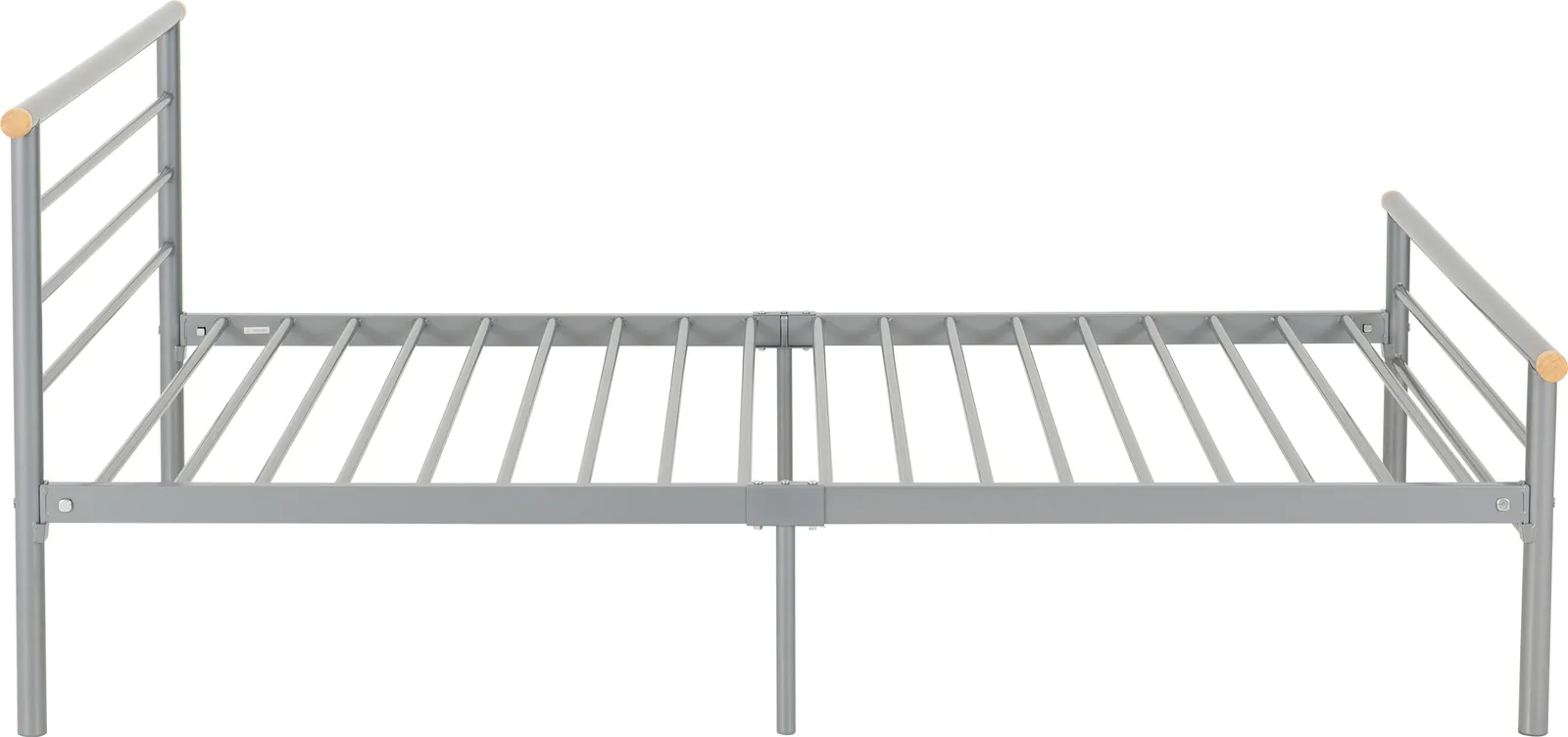 Seconique Orion 4'6" Double Bed in Metallic Silver 5