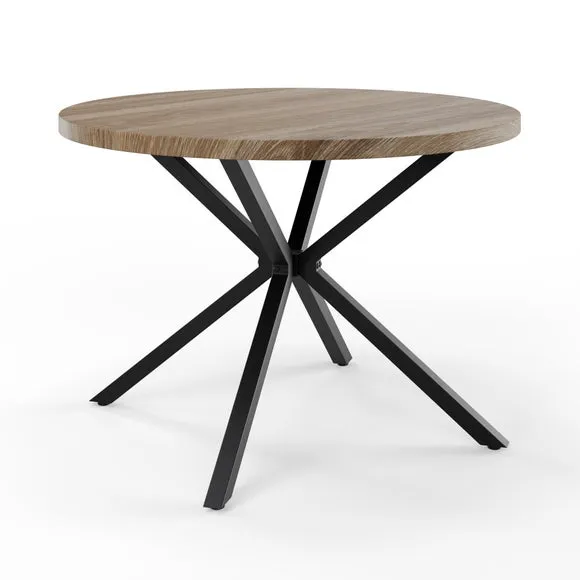 Ezra II 4 Seater Round Dining Table 5