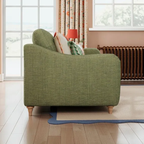 Hattie Slub Faux Linen 2 Seater Sofa 2