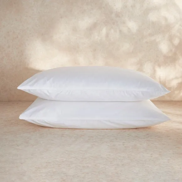 100% Egyptian Cotton 220 Thread Count Standard Pillowcase Pair 5