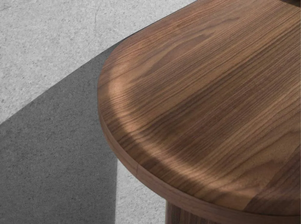 Angel Cerda Oval Walnut Console Table Model - 120x40x76 cm 5