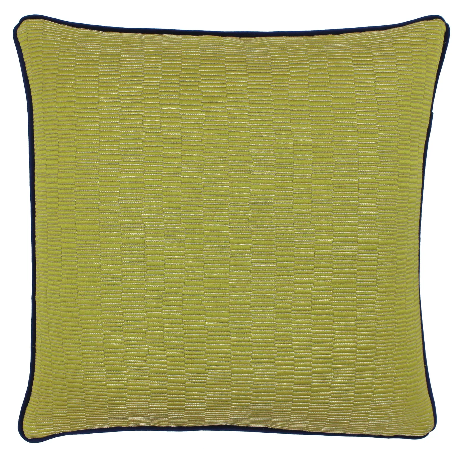 Paoletti Putney Polyester Filled Cushion Citrine/Navy, Green