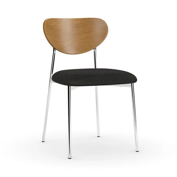 Finn Curved Back Dining Chair, Faux Leather 6