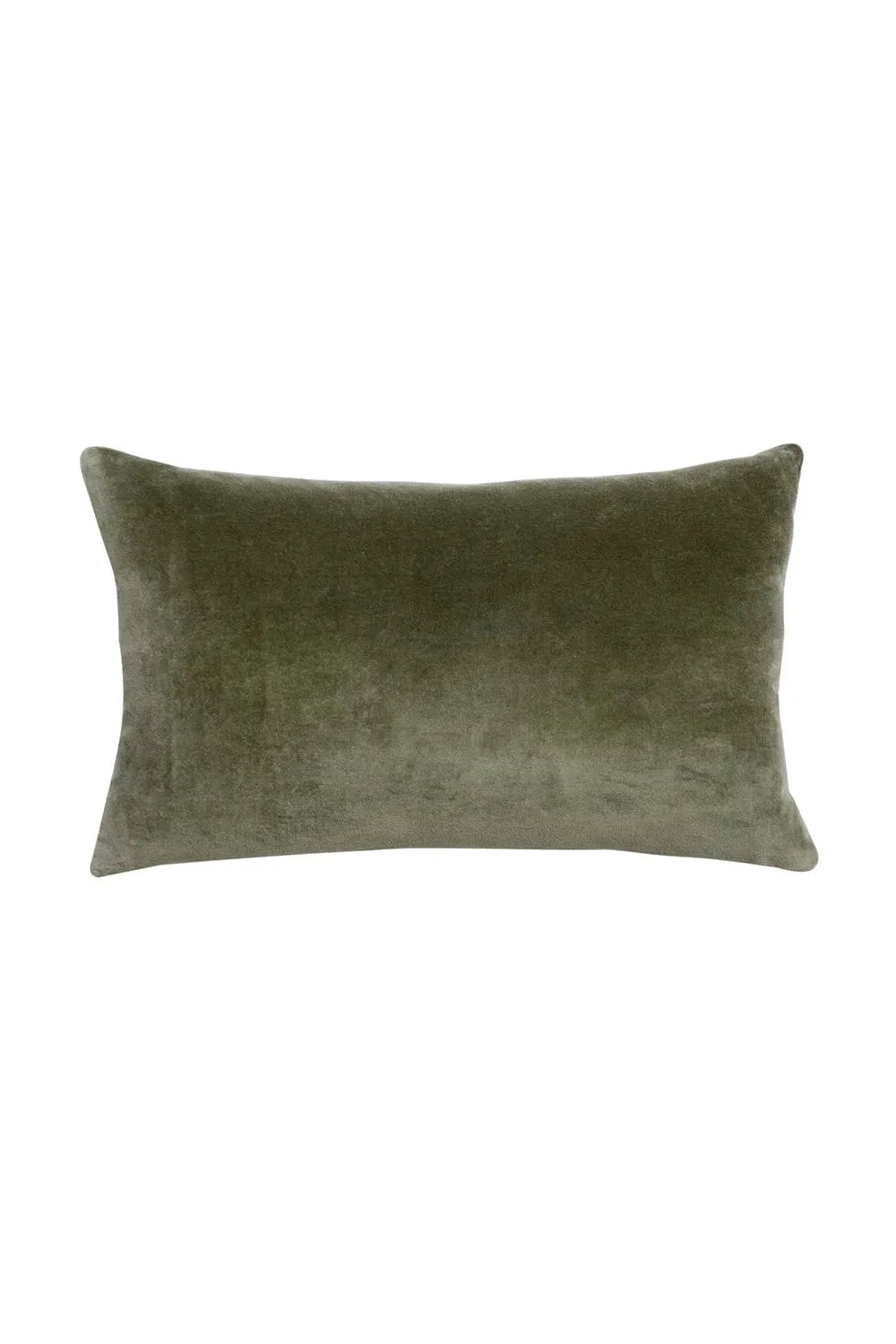 CHRISTY Luxury Filled Velvet 'Jaipur' Rectangle Cushions in Olive 1