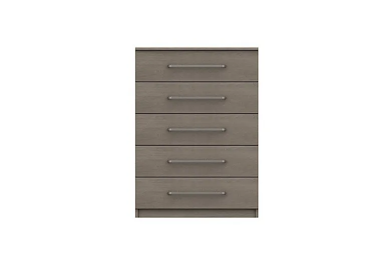 London Bedroomsfriars 5 Drawer Chest - Beige Grey Oak