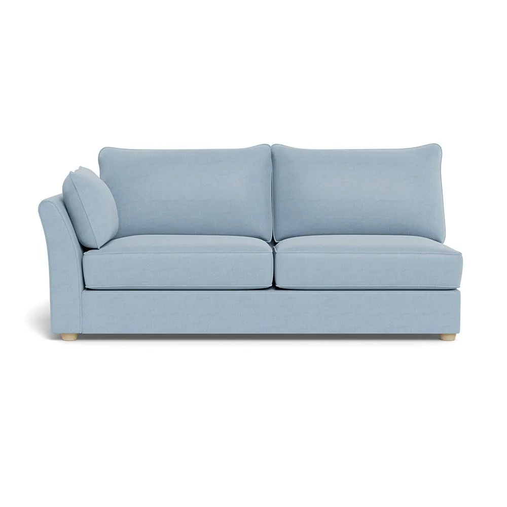 Heal's Tailor Large Left Hand Facing Corner Unit Capelo Linen-Cotton Sea Shanty Natural Feet 1