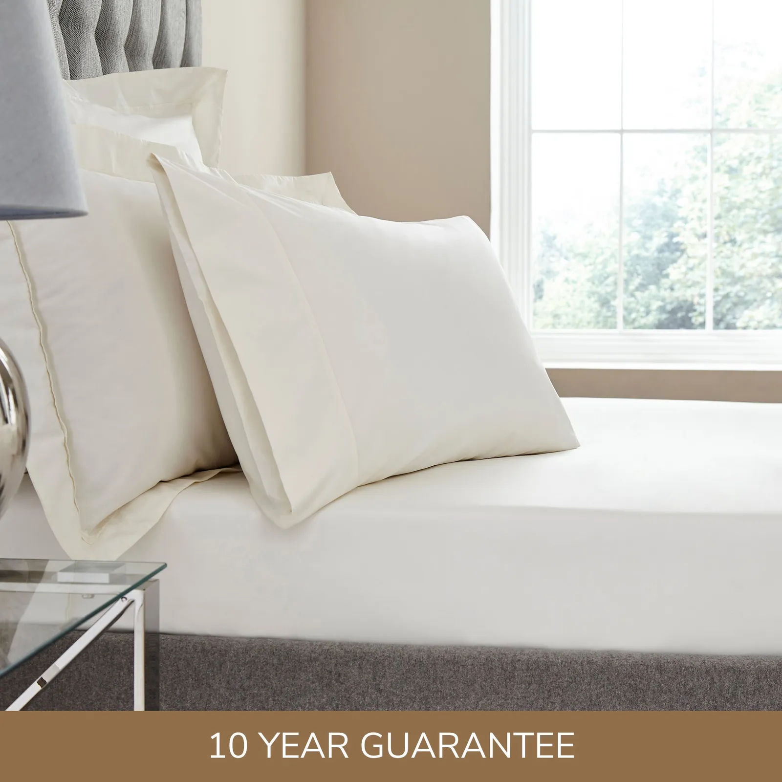 Dorma Crisp & Fresh 400 Thread Count Egyptian Cotton Percale Fitted Sheet 1