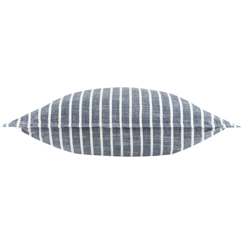 Yard Hessle Stripe 100% Cotton Outdoor Cushion in Navy 4