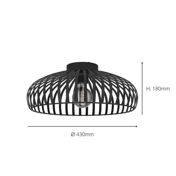 EGLO Mogano Flush Ceiling Light 5