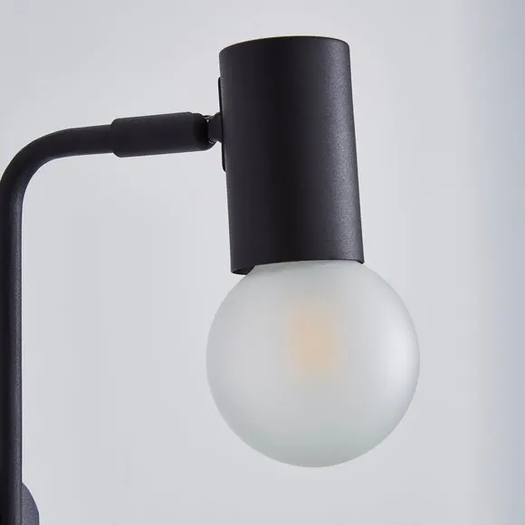 Bradford Matt Black Plug in Wall Light 3