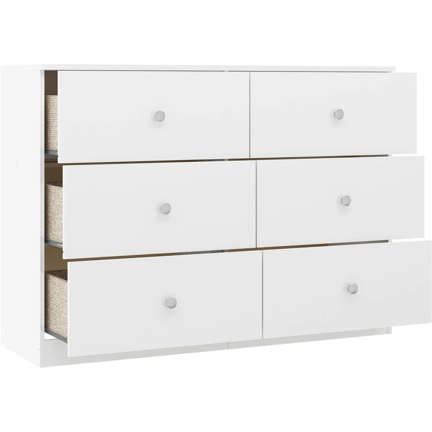 Seconique Denver 6 Drawer Chest in White 4